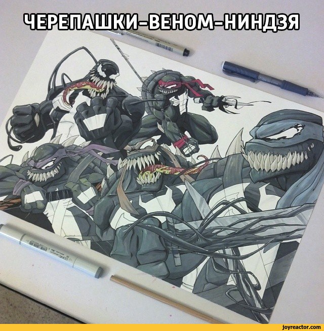 ,Teenage Mutant Ninja Turtles,fandoms,Venom,Marvel,crossover