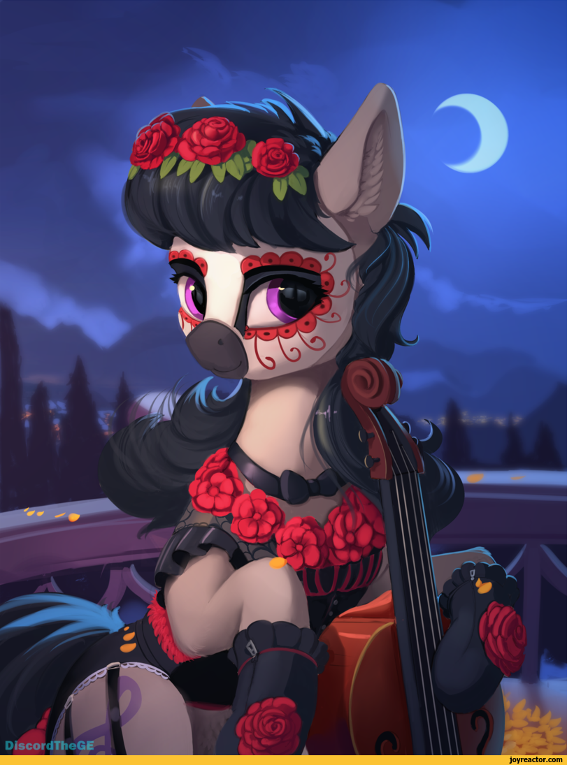 ,mlp art,my little pony,fandoms,octavia (mlp),mlp minor,Día de Muertos,fest,DiscordTheGE,artist